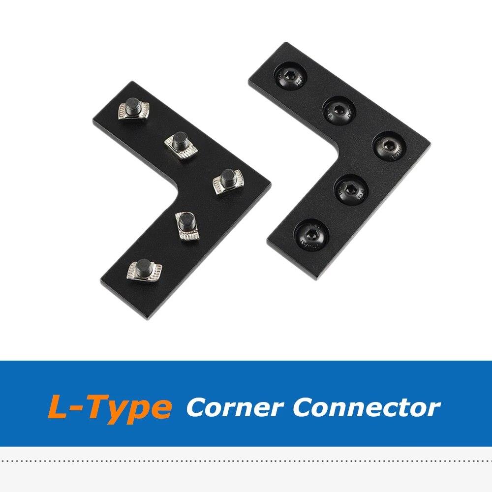 3D프린터 L자형 코너 슬롯 브래킷 알루미늄 프로파일 커넥터 CNC 기계 오픈빌드 Ender-3 3D 프린터 부품