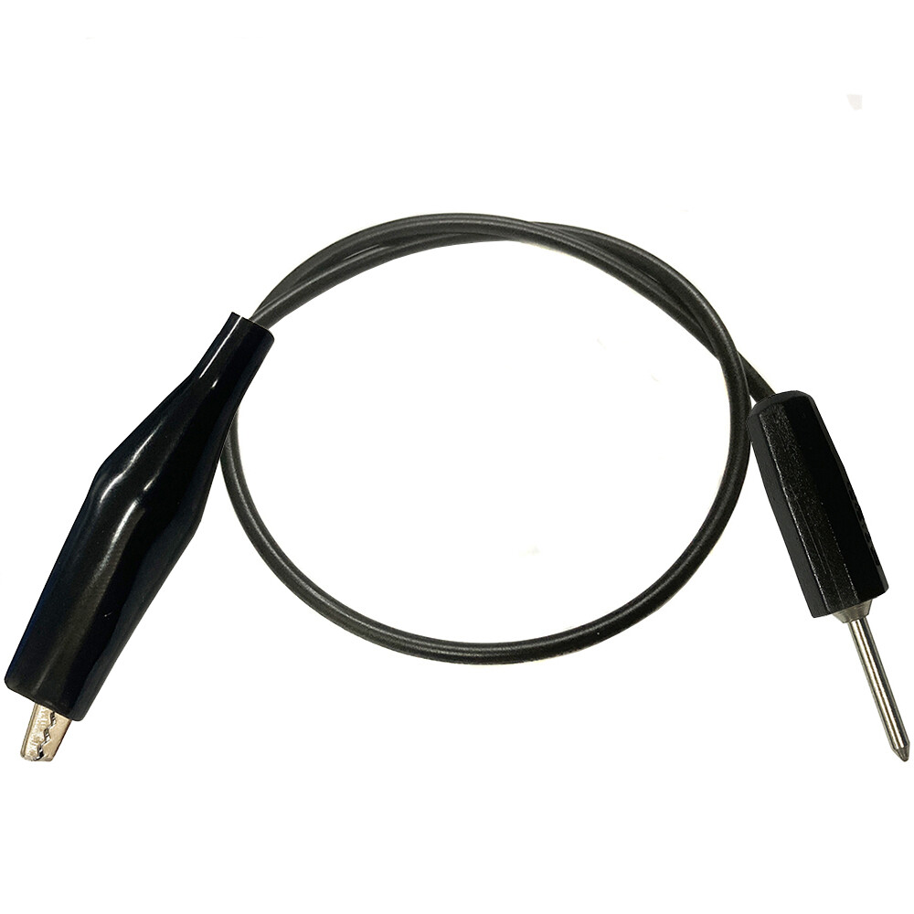 [오늘출발] (4222BK50) 악어클립 대size - 팁잭 플러그 케이블 흑색 50cm