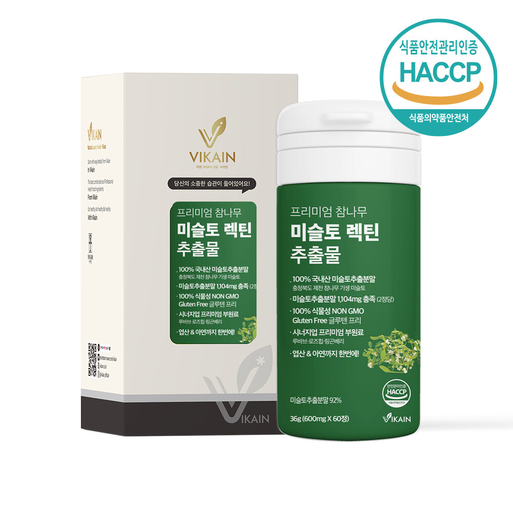 미슬토 렉틴 추출물 플라보노이드 폴리페놀 비타민 루바브 로즈힙 링곤베리퓨레 참나무 600mgx60정