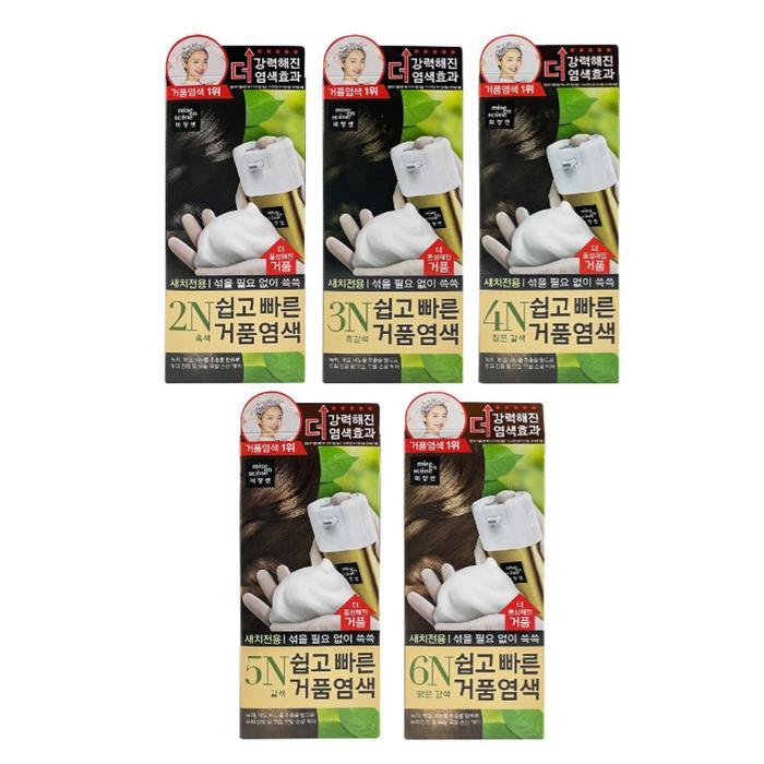 미쟝센 OFJ5OM2R쉽고 빠른 거품염색약 /6N밝은갈색/FREE