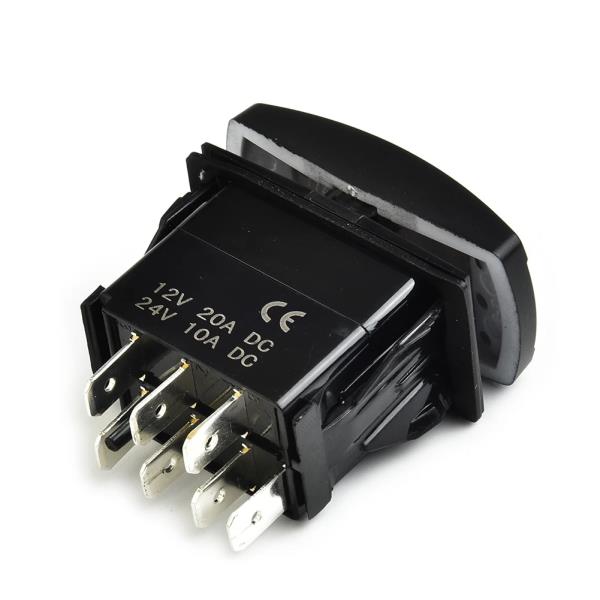 [오늘출발] 지프 폴라리스 UTV 트럭 보트용 12V 7 핀 윈치 인아웃 스위치 로커 LED 개 오프로드 릴레이 교체