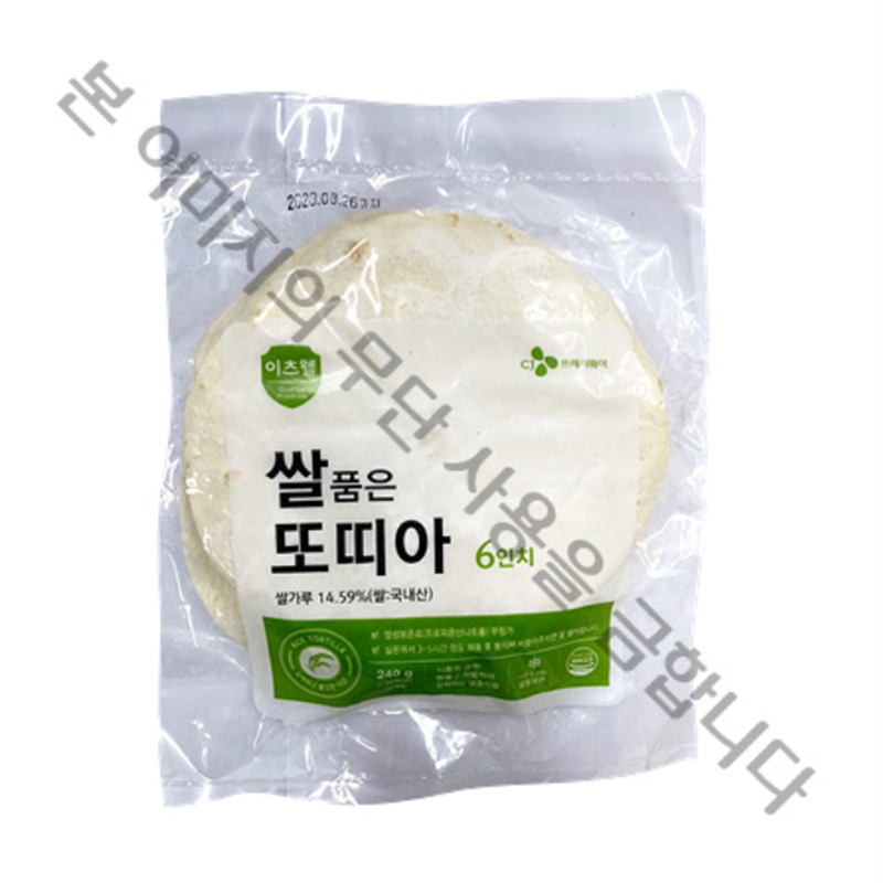 [CJ프레시웨이]이츠웰 이츠웰 쌀품은또띠아 6인치 12장
