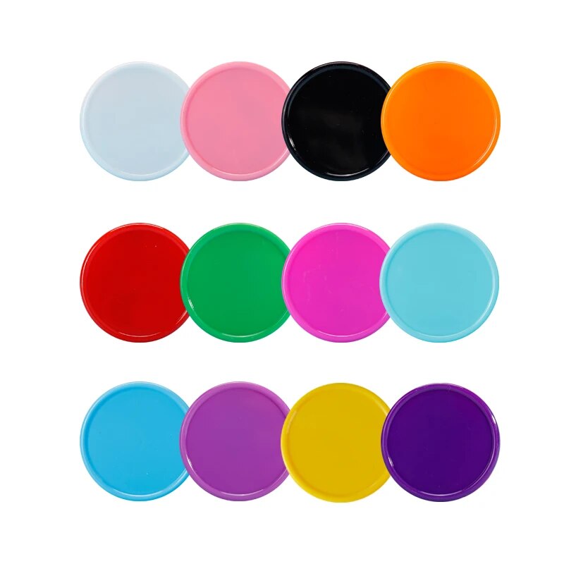 주사위 플라스틱 포커 칩 캔디 컬러 레드 게임 재미있는 가족 클럽 보드 교육 도구 100 개/로트 3.7cm