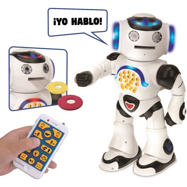 Lexibook Powerman-Educational Robot for Learning Play White (Rob50ES) Spanish version ROB50ES