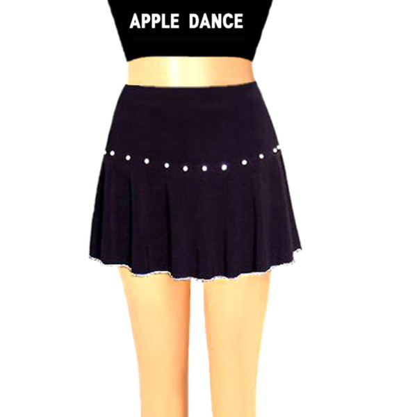 [오늘출발] 애플댄스 국산 은사 보석 미니 댄스스커트 댄스치마 댄스복 에어로빅복 라인댄스복 밸리댄스복 스포츠댄스복 행사복