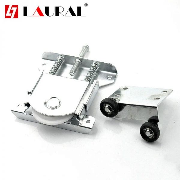 무료 슬롯 형 헤비 듀티 옷장 슬라이딩 도어 풀리 푸시-풀 휠 교수형 가구 캐비닛 롤러 트랙