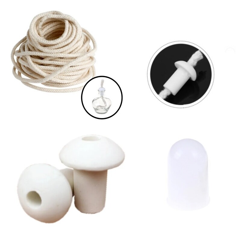 [오늘출발]알콜 알코올 램프 부품 DIY용 캡 심지 애자