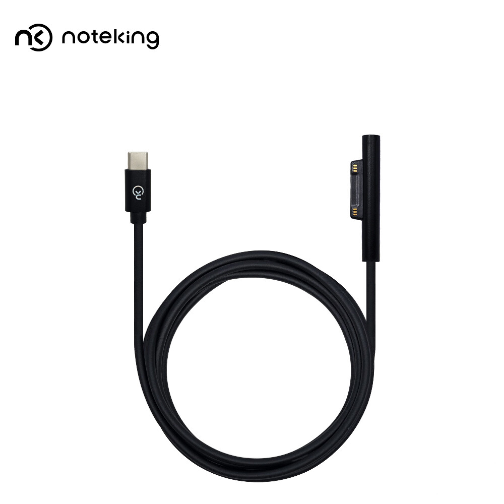 [노트옵션][오늘출발] 노트킹 NOTEKING Surfacer Pro 3 4 5 6 Go Laptop Book 1 2 USB C타입 TO DC 잭 변환 젠더 케이블 15V 1.6A 2.58A