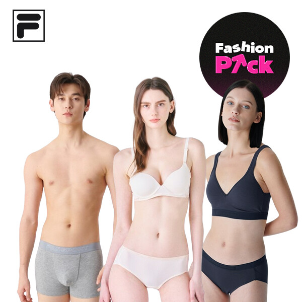 휠라언더웨어 (20+5%쿠폰/무료배송) 휠라언더웨어 남녀 26SS 데일리 브라/드로즈 세트 모음전