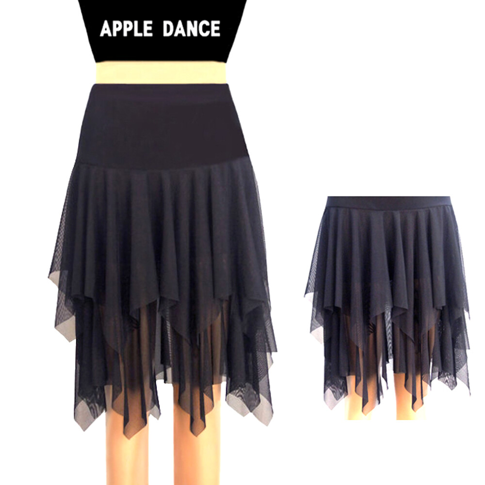 [오늘출발] 애플댄스 국산 망사 윤 인기많은 댄스스커트 댄스치마 댄스복 에어로빅복 라인댄스복 밸리댄스복 스포츠댄스복