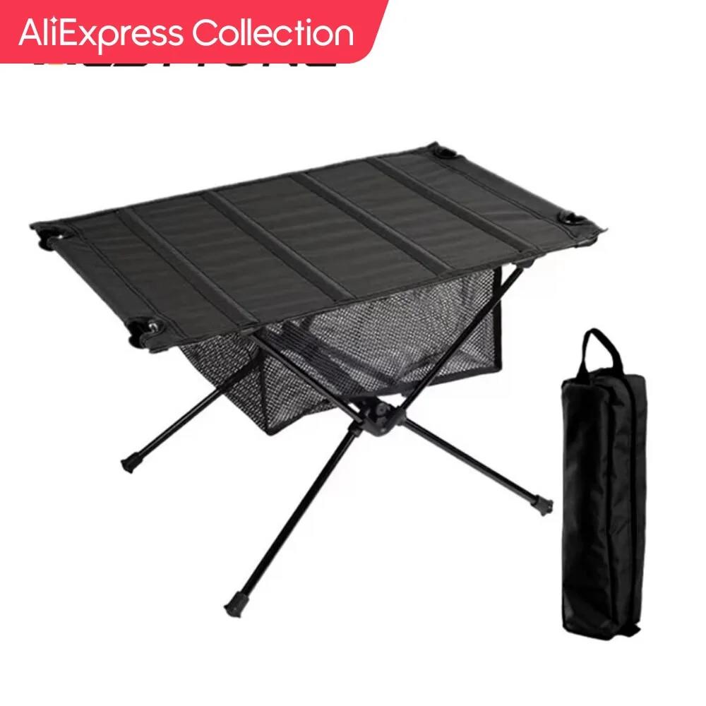 [해외] 백패킹경량테이블 AliExpress 컬렉션 WESTTUNE 캠핑 접이식 테이블 경량 1680D 옥스포드 롤업 휴대용 알루