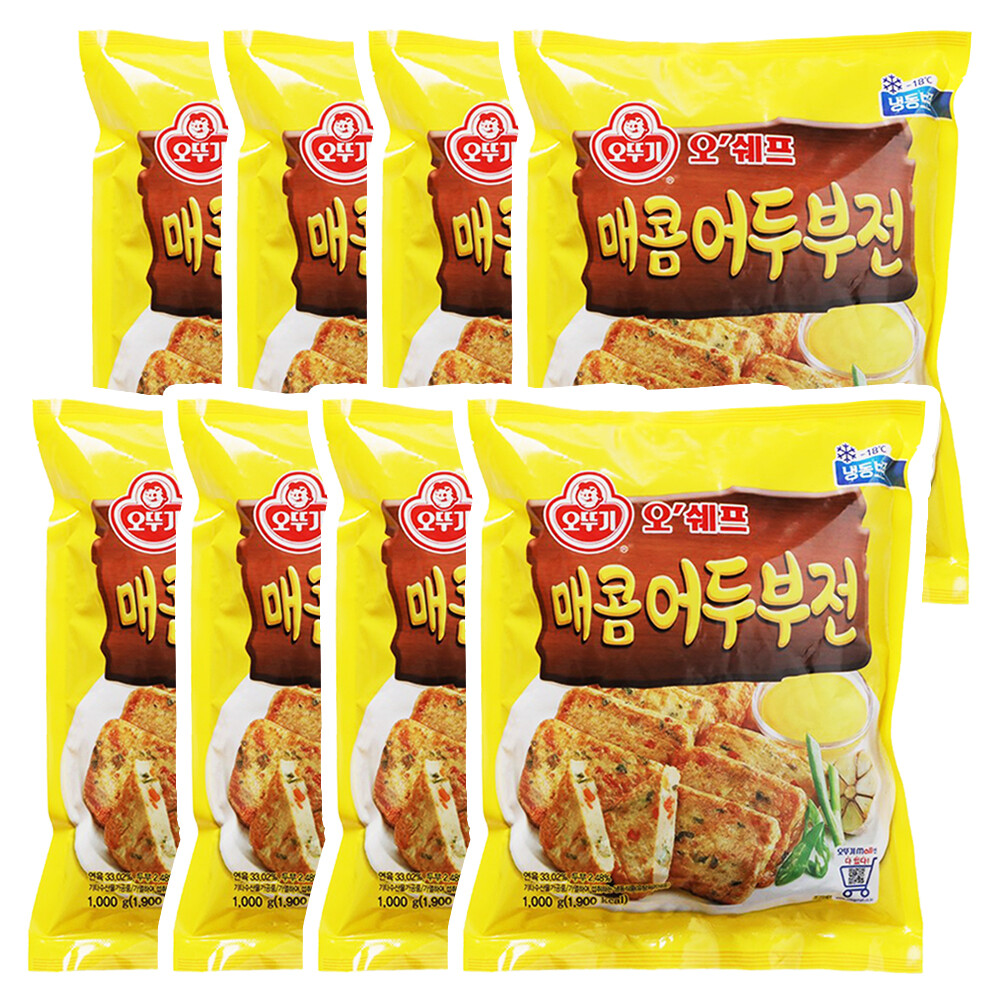 오쉐프 오뚜기 오쉐프 매콤 어두부전 1kg x 8봉지