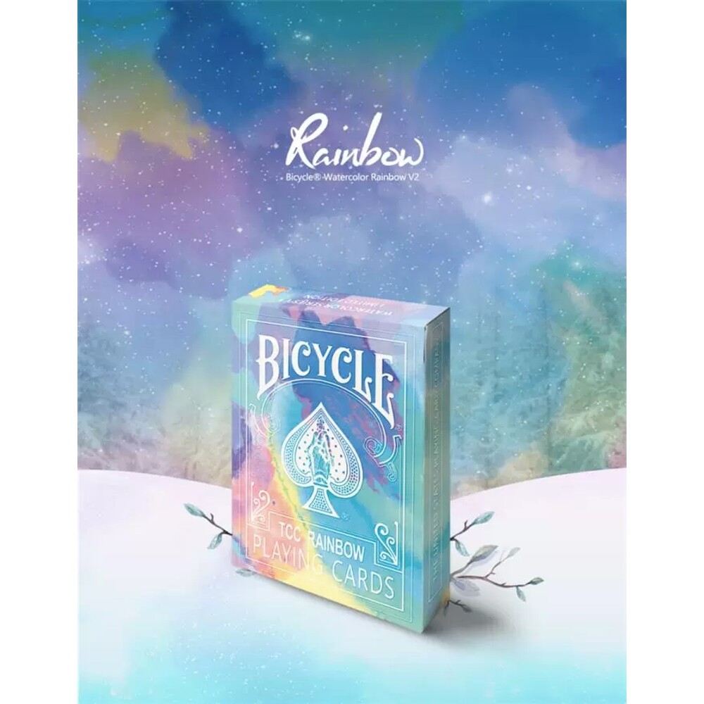 바이시클 파스텔 레인보우 덱 5종 플레잉 원카드 트럼프 카드 포커 홀덤 블랙잭 마술 도구