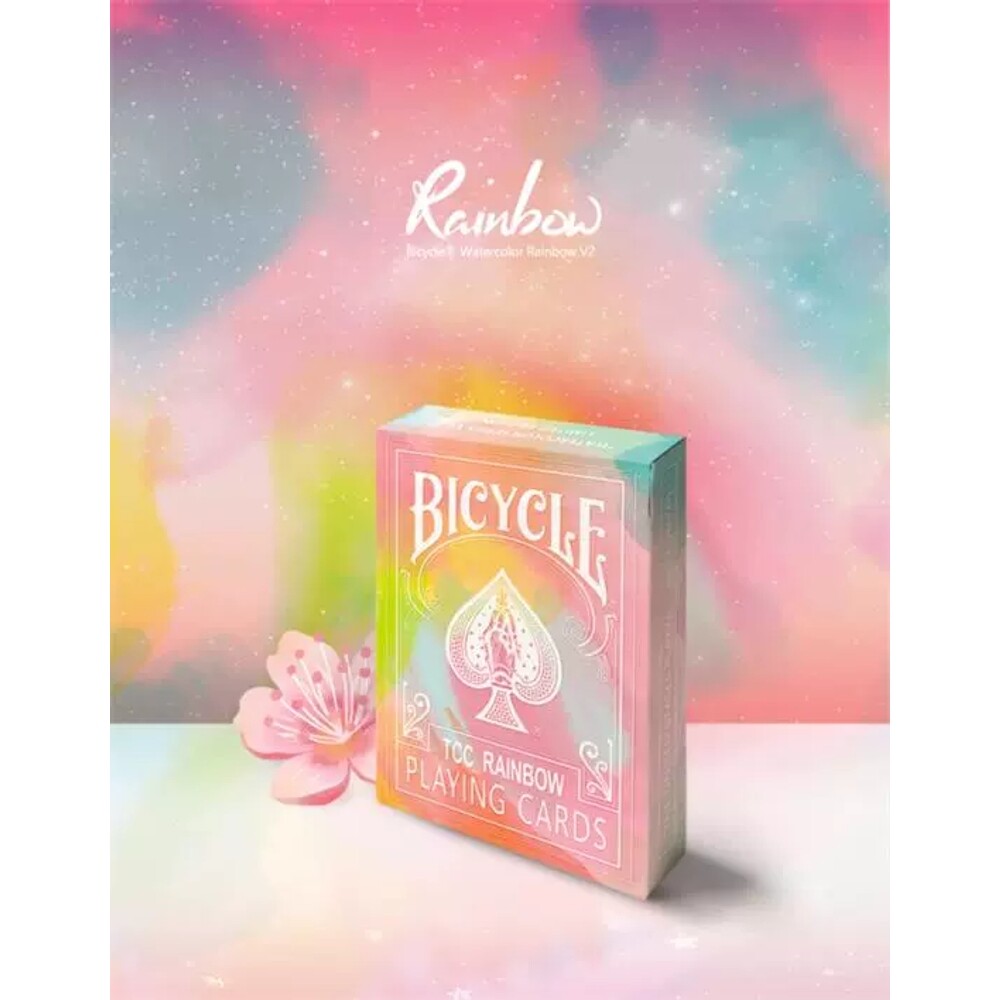 바이시클 파스텔 레인보우 덱 5종 플레잉 원카드 트럼프 카드 포커 홀덤 블랙잭 마술 도구