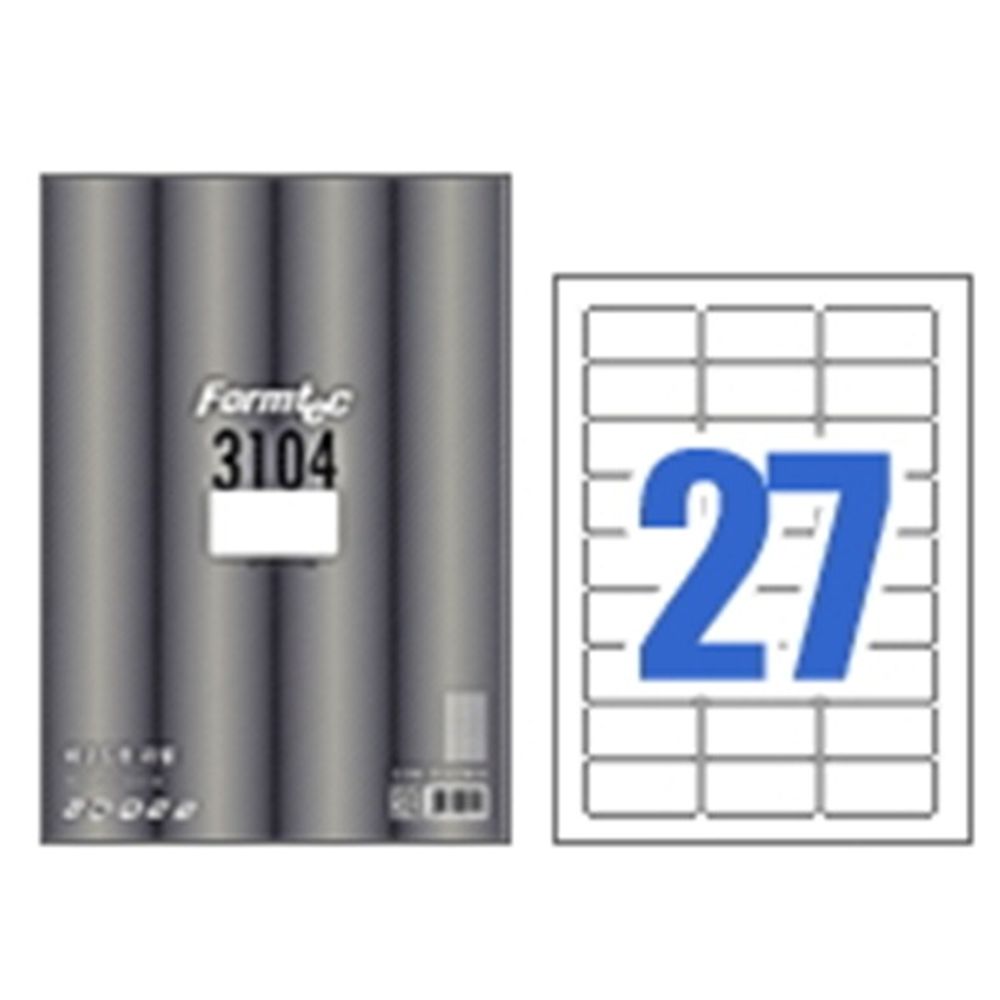 폼텍 한국폼텍 폼텍라벨지 LS3104 (27칸 100매))폼텍라벨지 라벨지 바코드라벨지 주소라벨지 라벨용지/라벨지/라