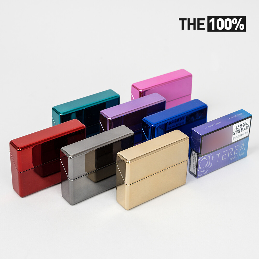 [오늘출발] THE100% 테리아 케이스 궐련형 담배 메탈릭 믹스 핏 에임 릴 일루마 아이코스 호환용