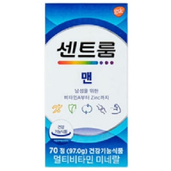 센트룸 약국전용 센트룸 포 맨 70정 성인 남녀공용 멀티비타민 미네랄 종합비타민