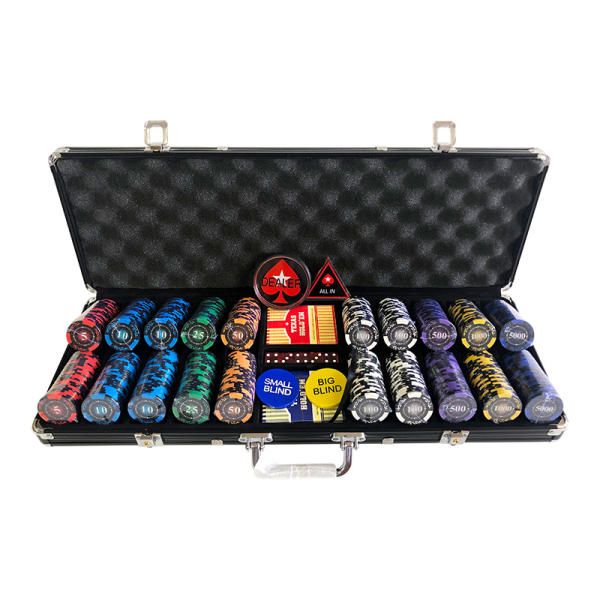 숫자 고급 카지노칩 게임용 세트 케이스 포커 바카라