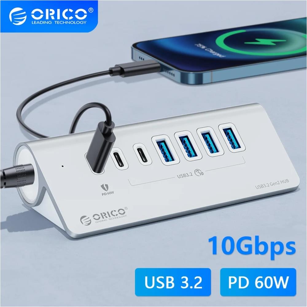 컴퓨터 PC 노트북 USB 멀티 허브 포트 분배기 ORICO-멀티 A C 타입 4/7 슬롯 도킹 스테이션 3.0 확장 충전