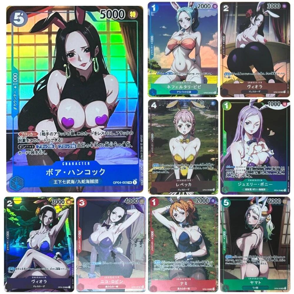 DIY 원피스 컬렉션 카드 보아 핸콕 야마토 애니메이션 캐릭터 브론징 플래시 게임 장난감 크리스마스 선물