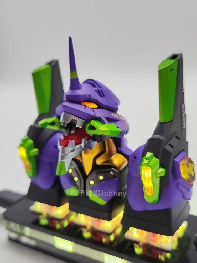 에바키캡 발광 RGB적용 에반게리온 초호기 포인트키캡 키보드꾸미기