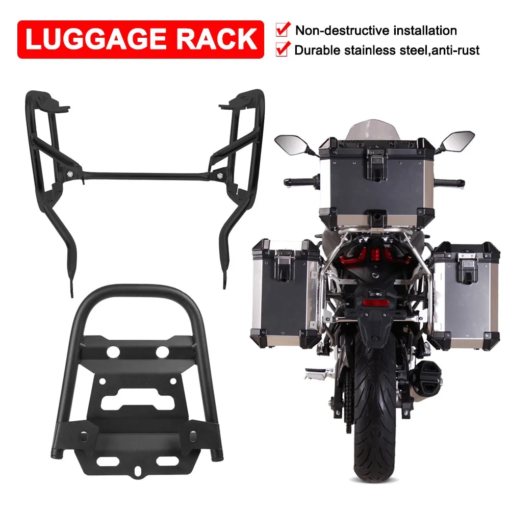 [오늘출발] 스테인레스 스틸 수하물 랙 VOGE 500DS 525DS 500 525 DS 오토바이 테일 트렁크 탑 케이스 패니어 새들백
