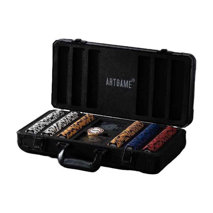 홀덤 칩 세트 포커 카지노 카드 게임 케이스 블랙잭