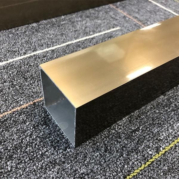 6미터 샴페인 각관 골드 아연 각 칼라 파이프 알루미늄