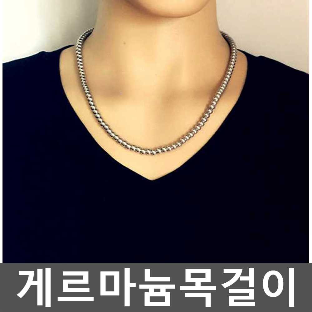 일본 게르마늄목걸이효능 야구선수 자석목걸이 티타늄