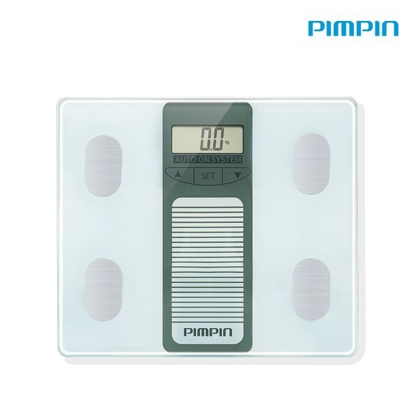 [오늘출발]핌핀 핌핀 디지털 체중계 PP-309 체지방측정 체중계 강화유리 LCD 디스플레이