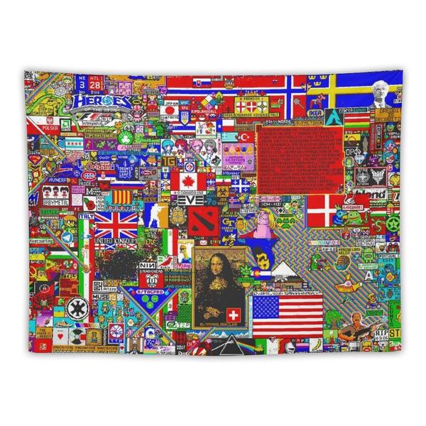 [오늘출발] [해외] Reddit r/place 최종 이미지 13k 해상도 장식 야외