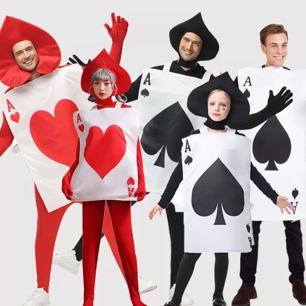 이상한 나라의 앨리스 코스 포커 군인 의상 레드 퀸 군인 의상 스페이드 에이스 할로윈 무대 의상