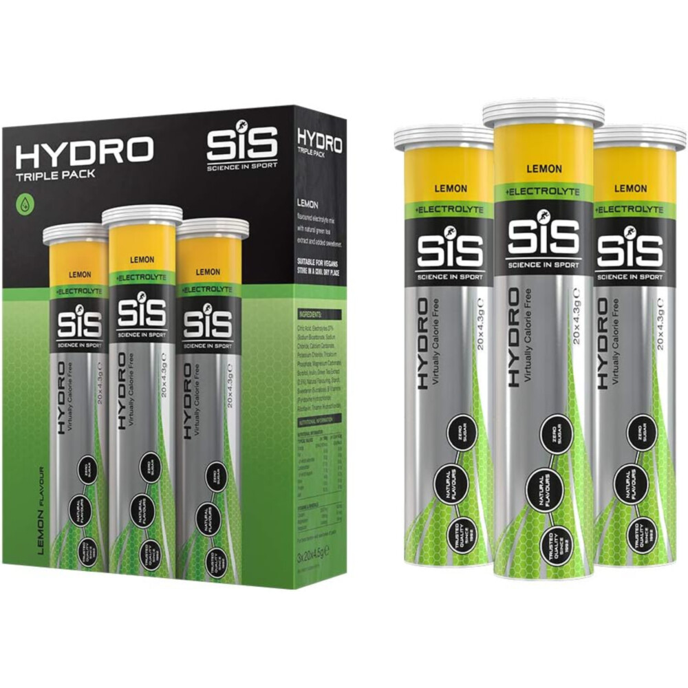 시스 하이드로 발포 전해질 에너지 타블렛 60정 레몬 SIS 유럽 정제 보충제  축구 토트넘 후원