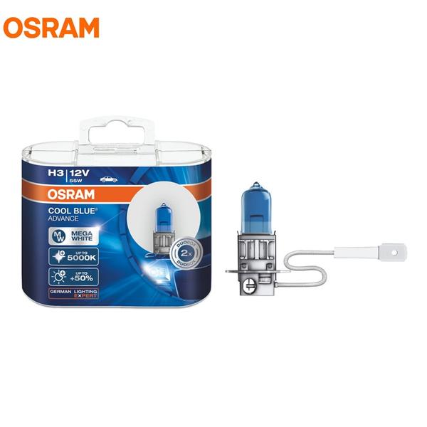 [오늘출발] OSRAM H3 5000K 12V 55W 62151CBA 블루 어드밴스 크세논 메가 화이트 50 가벼운 자동