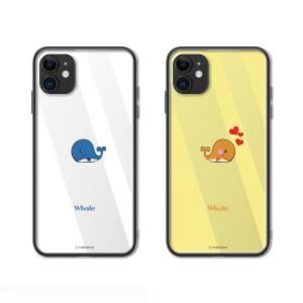 커플 고래 리얼 글라스 갤럭시S21울트라 (G998) 케이