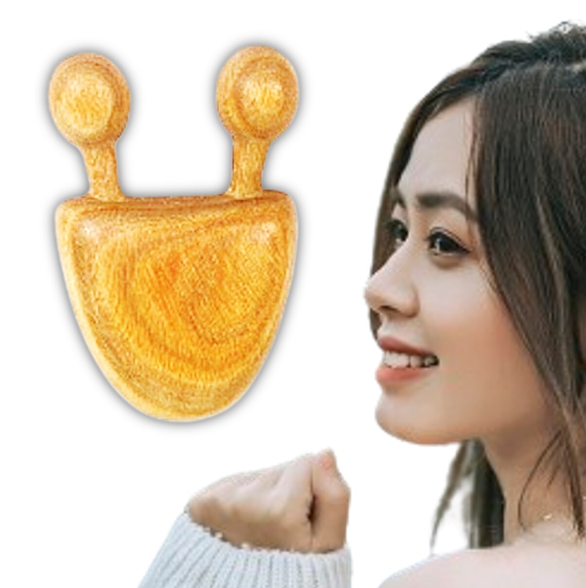 저자극복코관리기 2개 티존괄사 부유방제거 복코전용마사지기 콧볼 축소기