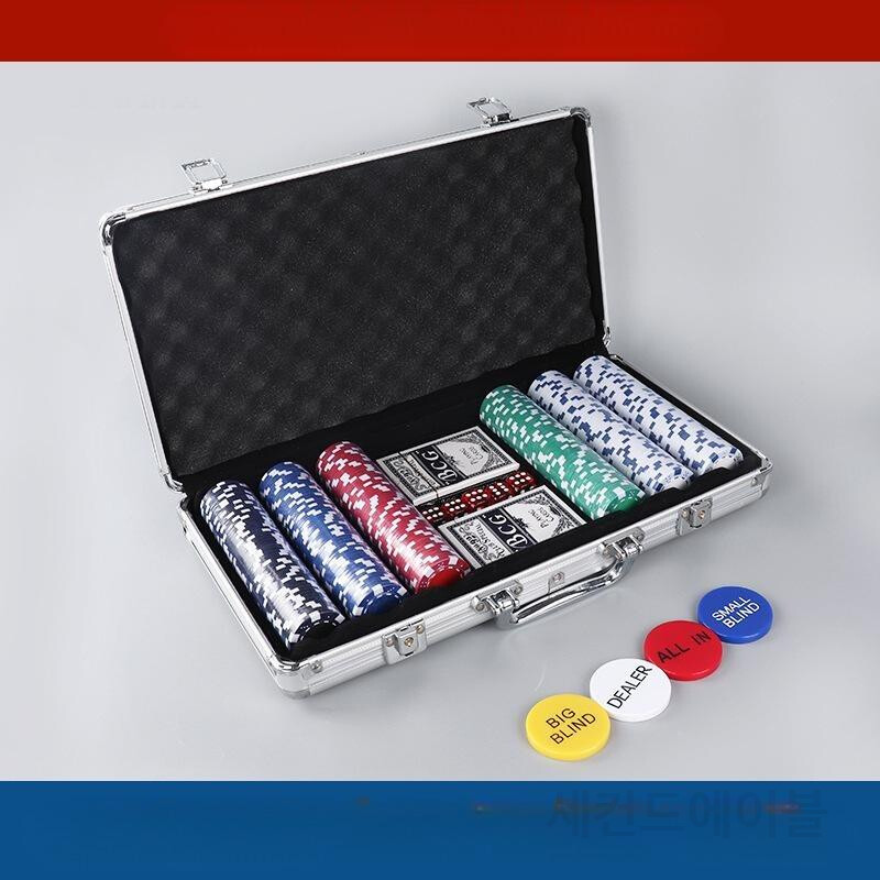 홀덤칩 겜블 카지노칩 포커칩 세트 용품 홀덤카드 게임칩 보드게임 사자칩 킹칩 H52 40x3.3