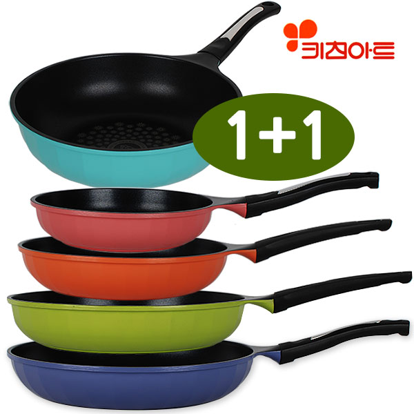 (2개무료)키친아트후라이팬 궁중팬 다이아몬드컬러 웍 볶음팬 에그팬 멀티팬 구이팬 다용도팬