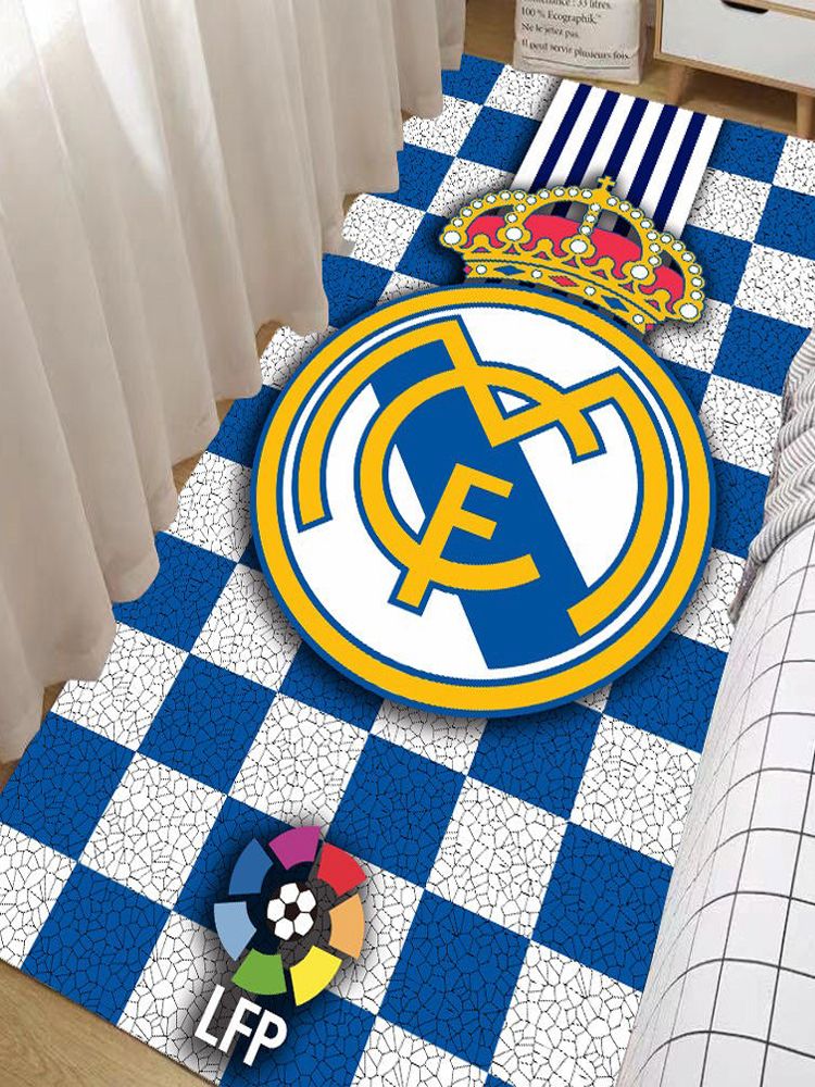 침대 옆 러그 발매트 카페트 거실 프리메라리가 팀로고 엠블럼 굿즈 바르셀로나 레알마드리드