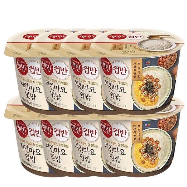 [CJ제일제당]햇반 CJ 햇반 컵반 치킨마요덮밥 233g X 8개