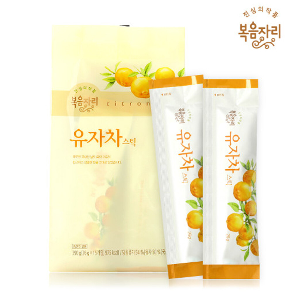 [오늘출발] 복음자리 복음자리 유자차 스틱 유자청 15개입