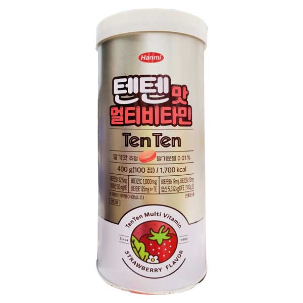 한미사이언스 텐텐맛 비타민C 400g (100정) 딸기맛