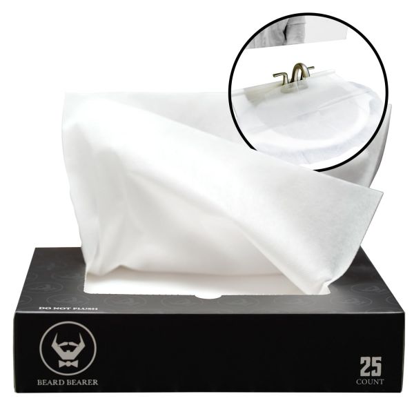 턱수염 베어러 싱크 라이너 남성용 헤어 캐처 다듬고 면도하고 손질할 때 사용합니다. 싱크대를 깨끗하게