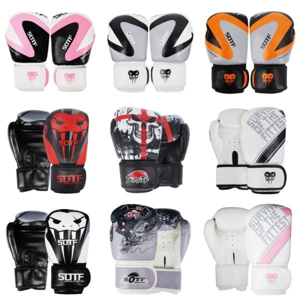[해외] 무에타이 트렁크 Suotf mma 드래곤 전사 복싱 스포츠 가죽 장갑 타이거 권투 패드 싸움