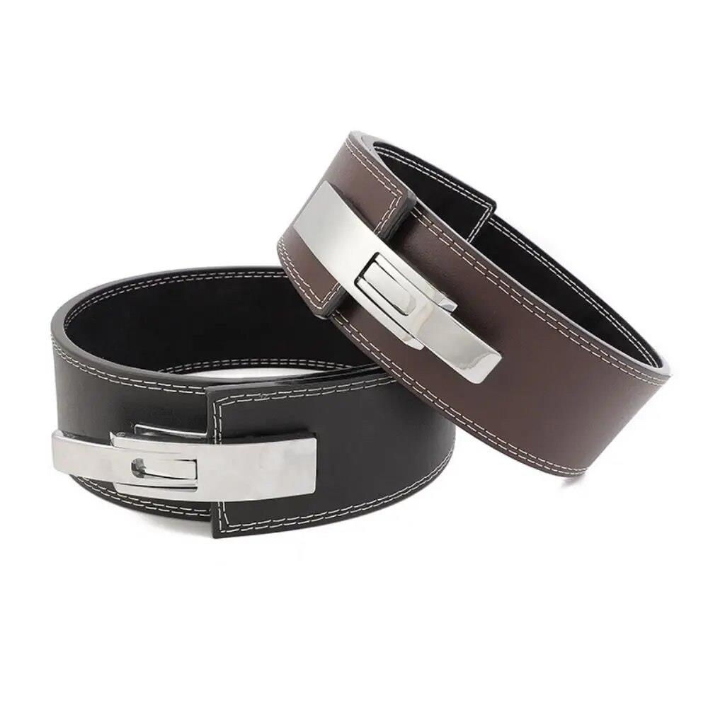 웨이트벨트 스포츠 가죽 역도 레버 벨트 파워 리프팅 IPF 버클 남성 및 여성 스트롱맨 10mm 운동 데드리프