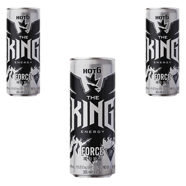 롯데칠성 무료배송 롯데 핫식스 더킹포스 355ml 24캔 고카페인 에너지드링크