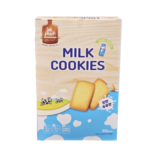 [Hunya Foods]위메이드 위메이드 밀크쿠키 600g 10g x 60개 우유쿠키 대만과자 코스트코