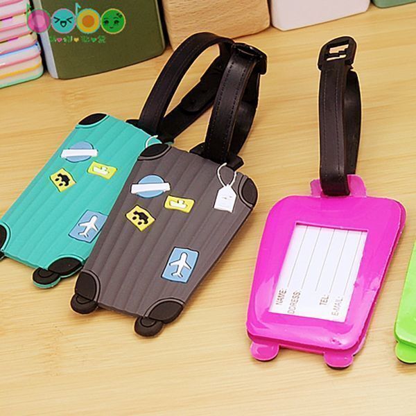 캐리어 네임텍 미니 이름표 PVC 여행용 분실방지 네임택 딘체선물