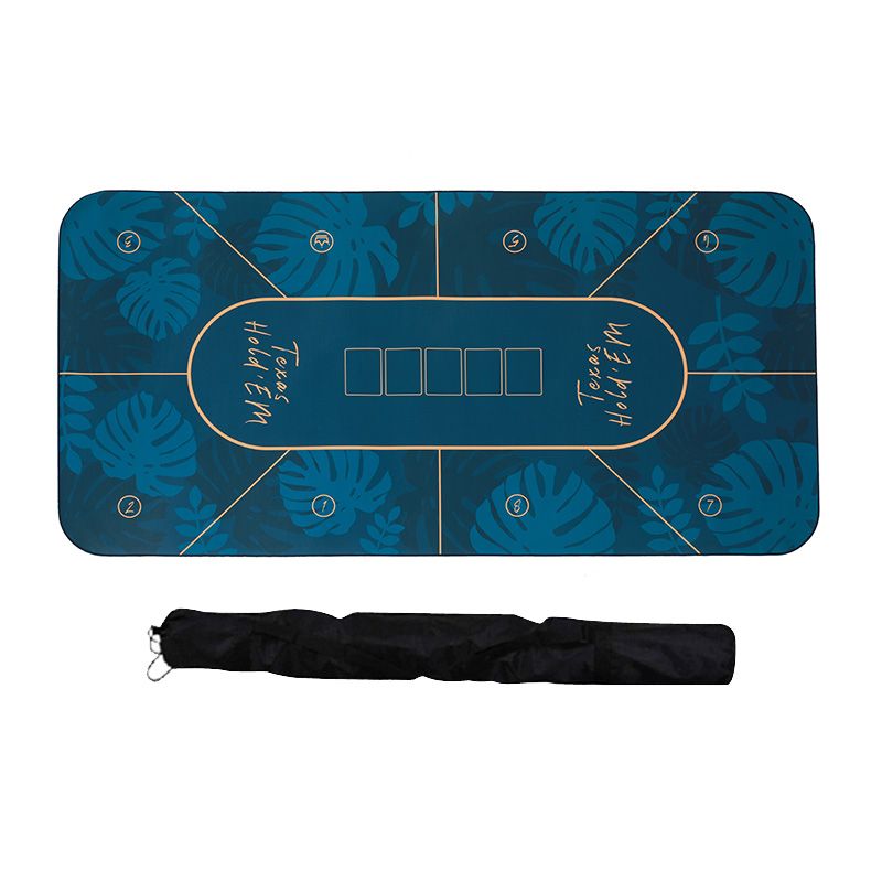 홀덤 테이블 재밌는보드게임 텍사스 고무 포커 카드 보드게임 카지노 바카라 C. 블루 1.6m x 0.8m(두께 2mm