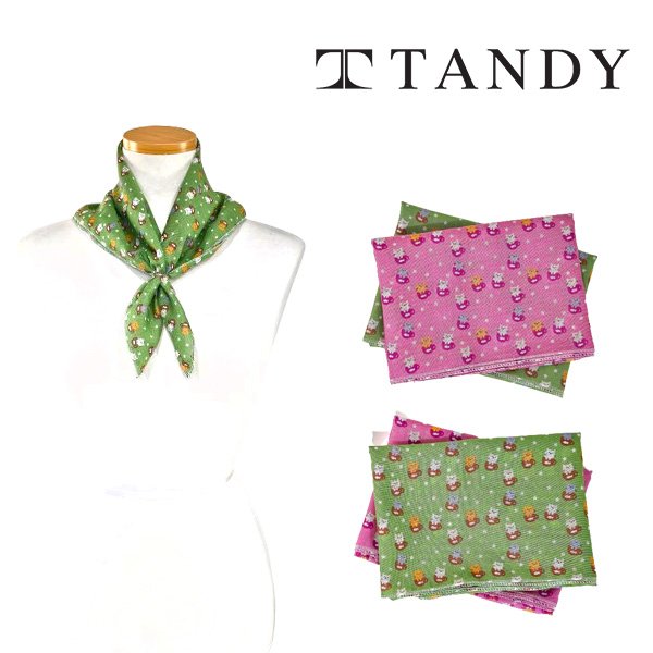 탠디 탠디 TANDY 냥바리 쁘띠 손수건 스카프